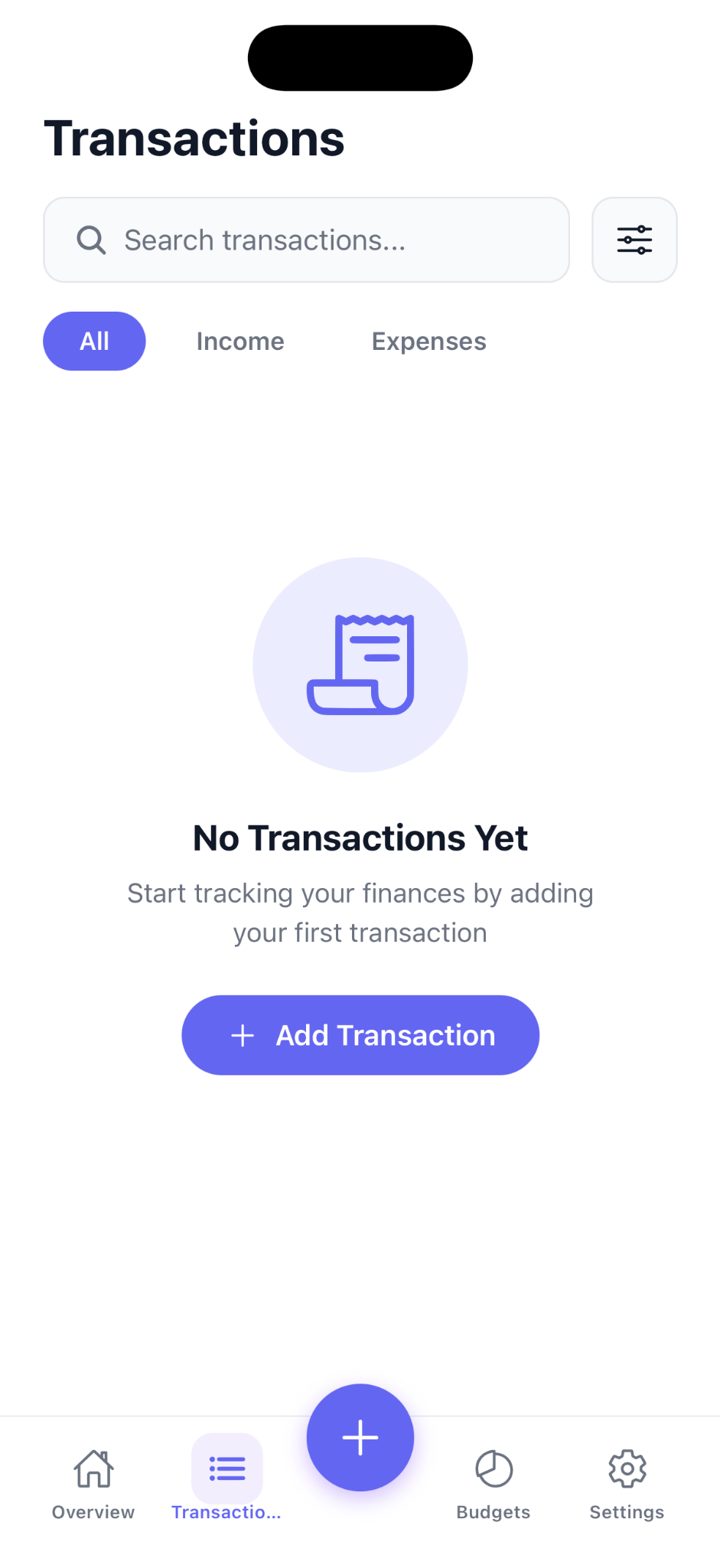 Transactions Screen